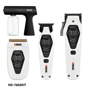 Kit WMARK 7602 mașină de tuns + trimmer + shaver profesionale pentru frizerie