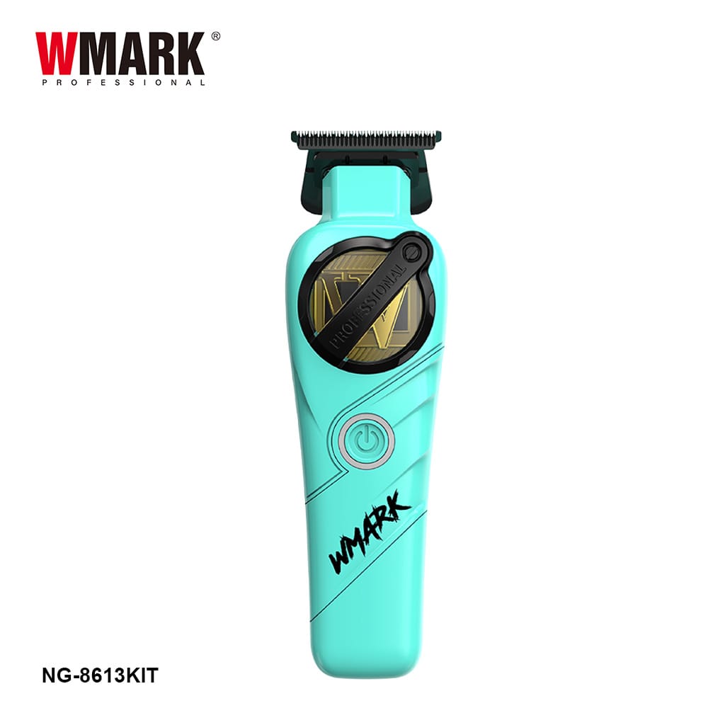 KIT WMARK NG-8613 Turcoaz – Mașină de tuns + Trimmer profesional - imagine 4