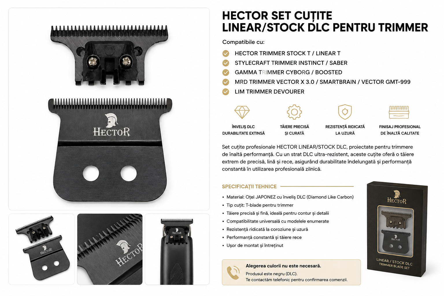 Set lame HECTOR compatibil cu Gamma și StyleCraft