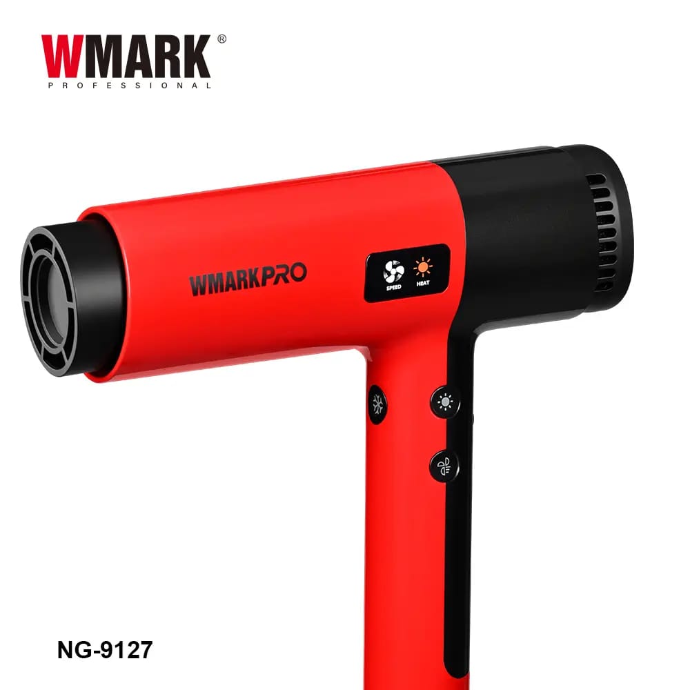 Uscător de păr profesional WMARK NG-9127 High Speed 2400 W – Roșu - imagine 4