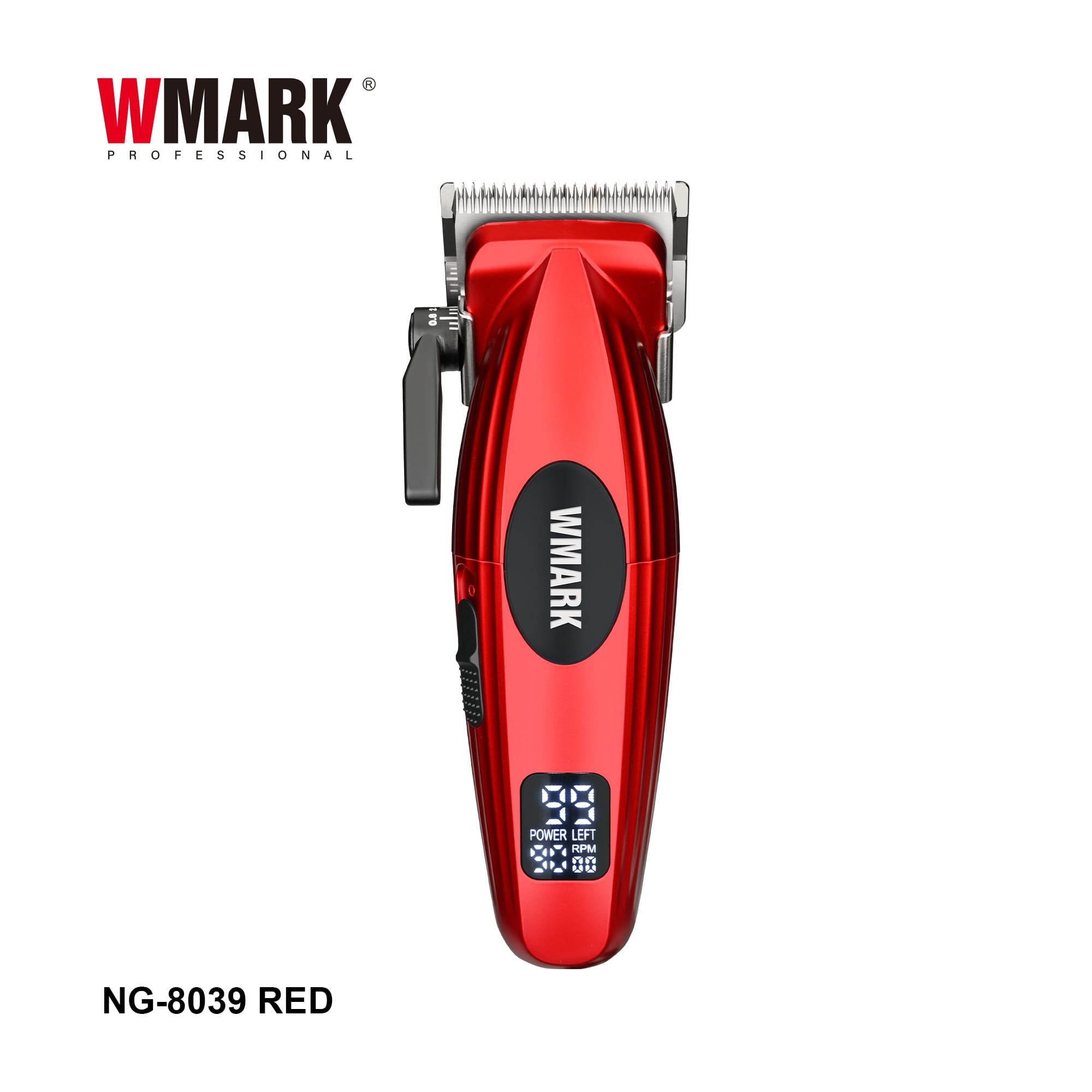 WMARK NG-8039 MINI – MAȘINĂ DE TUNS PROFESIONALĂ 9000 RPM, NEGRU / ROȘU - imagine 3