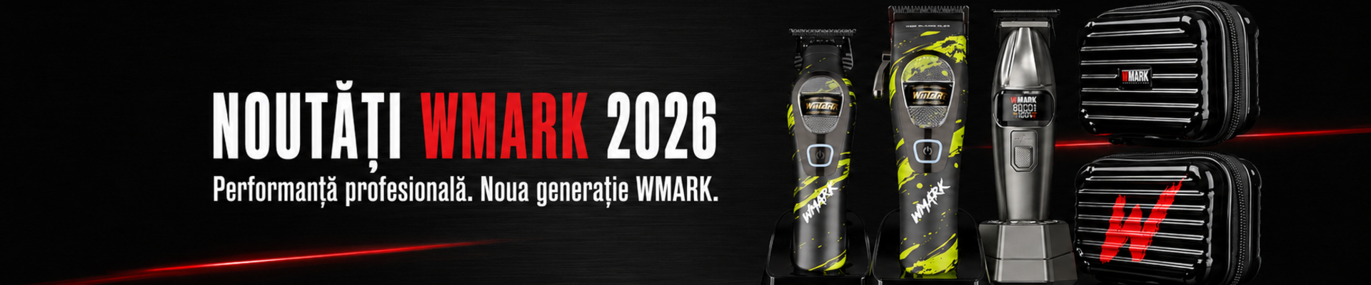 Noutăți WMARK 2026 – echipamente profesionale pentru barber shop